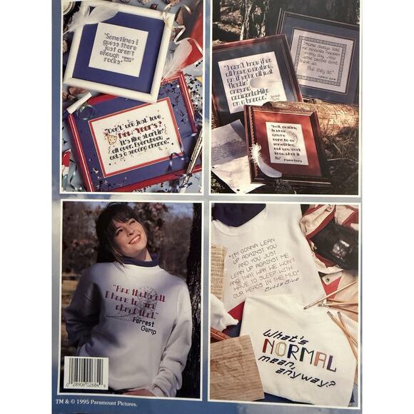 Vintage Leisure Arts Forrest Gump Primitive Cross Stitch Patterns 2684 - Picture 8 of 8